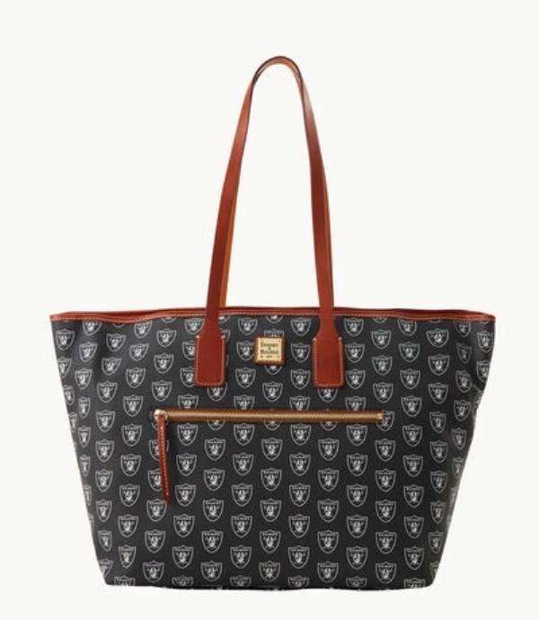 Black Dooney And Bourke NFL Raiders Large Women\'s Tote Bags | 29YQGWOEZ