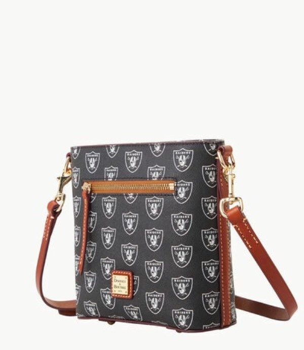 Black Dooney And Bourke NFL Raiders Small Zip Women's Crossbody Bags | 04VPEARJS