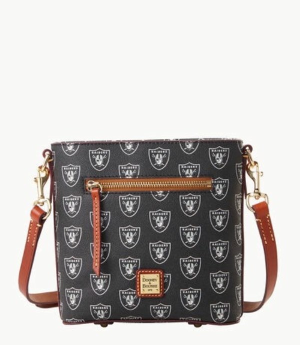 Black Dooney And Bourke NFL Raiders Small Zip Women\'s Crossbody Bags | 04VPEARJS