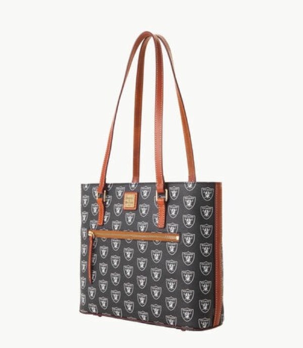 Black Dooney And Bourke NFL Raiders Women's Shopper Bag | 49PWFARGH