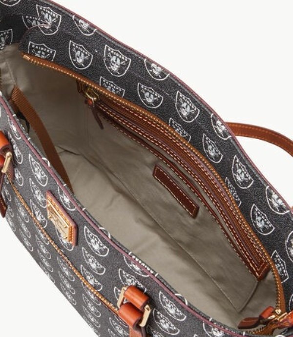 Black Dooney And Bourke NFL Raiders Women's Shopper Bag | 49PWFARGH