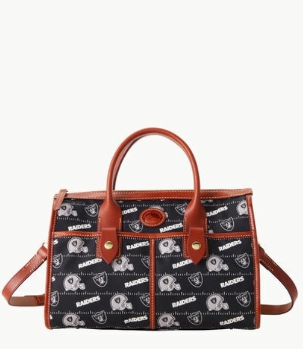 Black Dooney And Bourke NFL Raiders Women\'s Satchel Bags | 61CRLWZYB