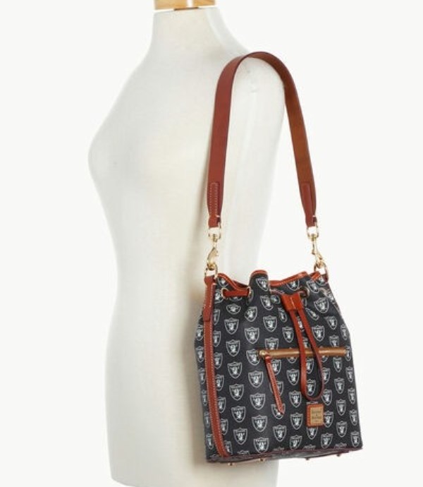 Black Dooney And Bourke NFL Raiders Women's Shoulder Bags | 68XWBPGNF