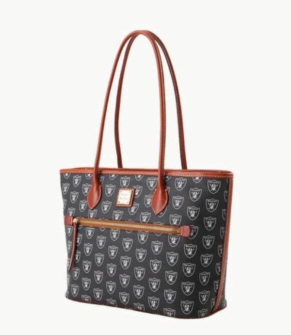 Black Dooney And Bourke NFL Raiders Women's Tote Bags | 87EZXUALD