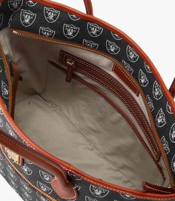 Black Dooney And Bourke NFL Raiders Women's Tote Bags | 87EZXUALD