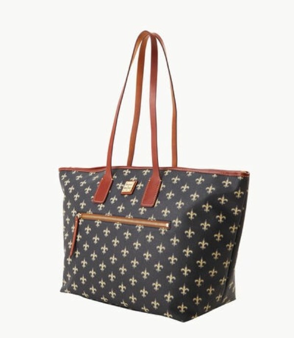 Black Dooney And Bourke NFL Saints Large Women's Tote Bags | 10SWJTQBM