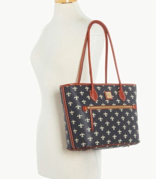 Black Dooney And Bourke NFL Saints Women's Tote Bags | 81SEMURBZ