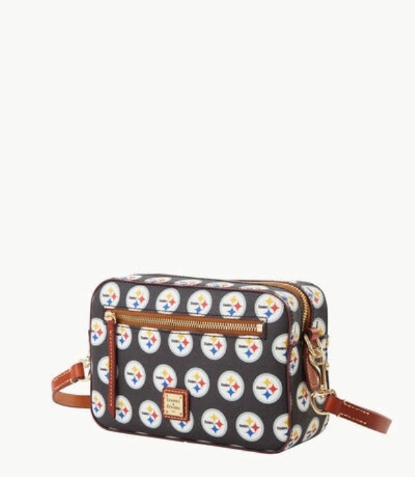 Black Dooney And Bourke NFL Steelers Camera Zip Women's Crossbody Bags | 41VOSAEJR