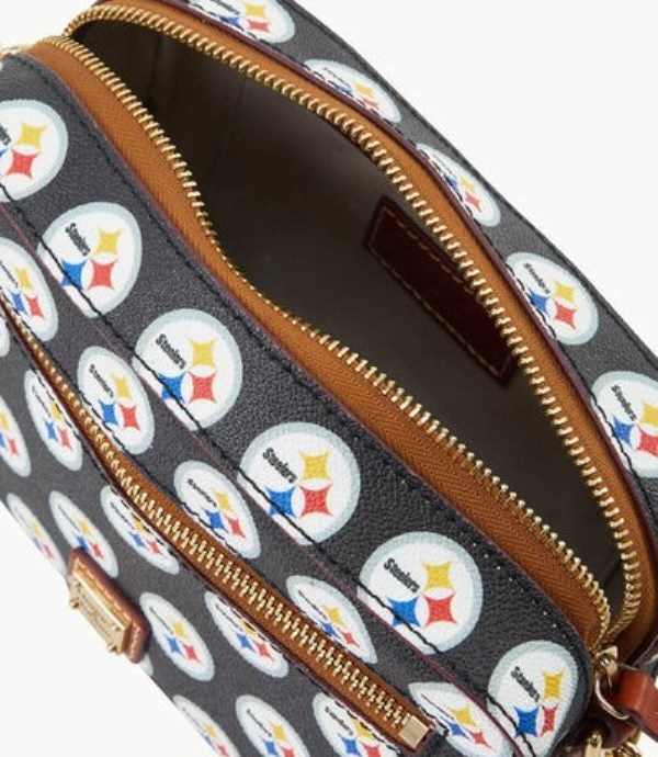 Black Dooney And Bourke NFL Steelers Camera Zip Women's Crossbody Bags | 41VOSAEJR