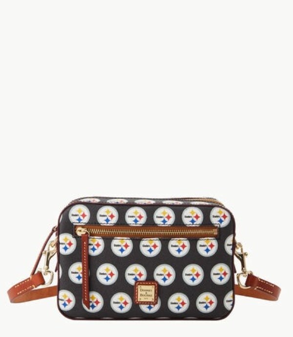 Black Dooney And Bourke NFL Steelers Camera Zip Women\'s Crossbody Bags | 41VOSAEJR