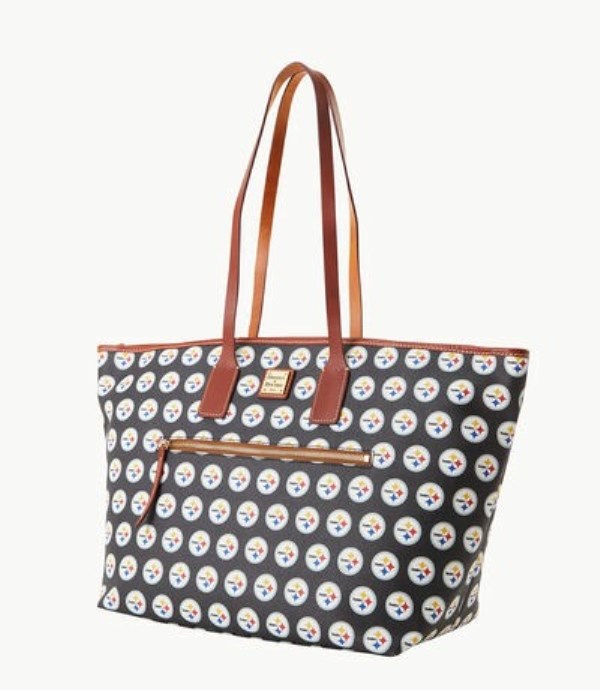 Black Dooney And Bourke NFL Steelers Large Women's Tote Bags | 78EDLTMSG