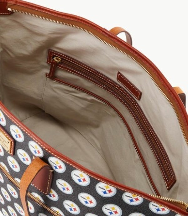 Black Dooney And Bourke NFL Steelers Large Women's Tote Bags | 78EDLTMSG