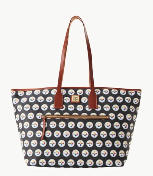 Black Dooney And Bourke NFL Steelers Large Women\'s Tote Bags | 78EDLTMSG