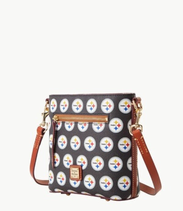 Black Dooney And Bourke NFL Steelers Small Zip Women's Crossbody Bags | 38ZLCGYUQ