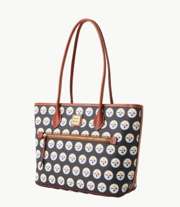 Black Dooney And Bourke NFL Steelers Women's Tote Bags | 03HGSOLKX