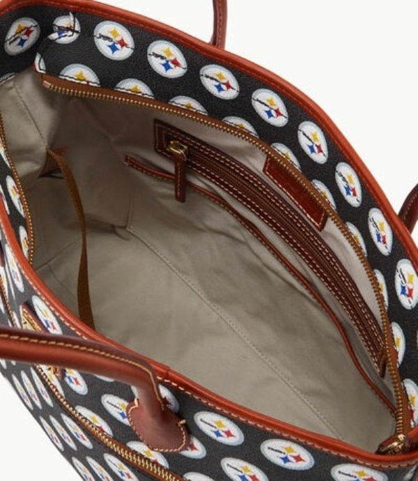 Black Dooney And Bourke NFL Steelers Women's Tote Bags | 03HGSOLKX