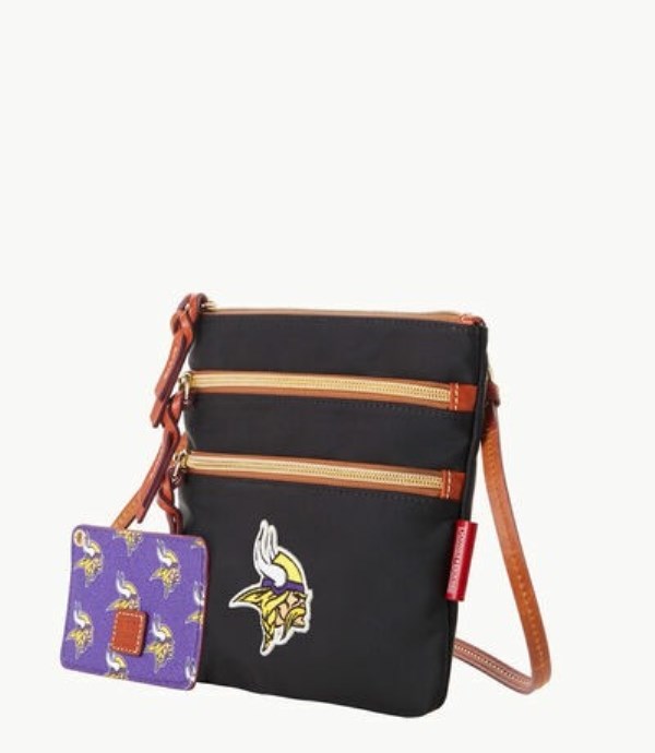 Black Dooney And Bourke NFL Vikings Women's Shoulder Bags | 37PRYJSHA