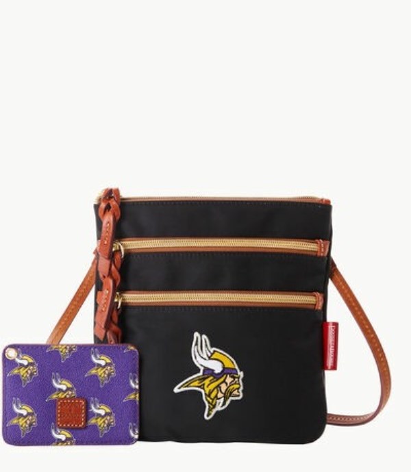 Black Dooney And Bourke NFL Vikings Women\'s Shoulder Bags | 37PRYJSHA