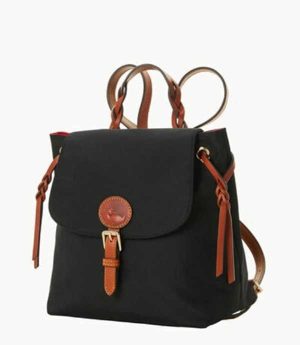 Black Dooney And Bourke Nylon Flap Women's Backpacks | 03UCHJLGY