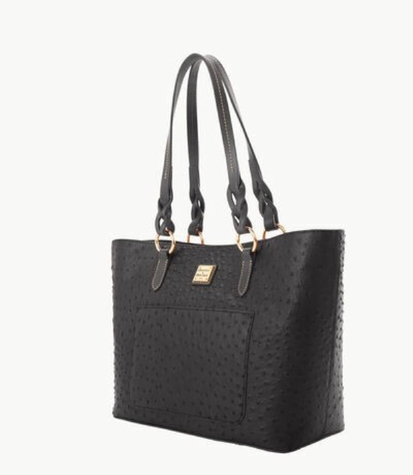 Black Dooney And Bourke Ostrich Tammy Women's Tote Bags | 21LWAHKGJ