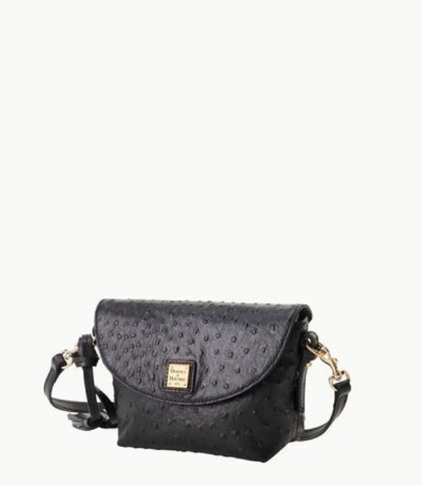 Black Dooney And Bourke Ostrich Women's Crossbody Bags | 01XZMRWLQ