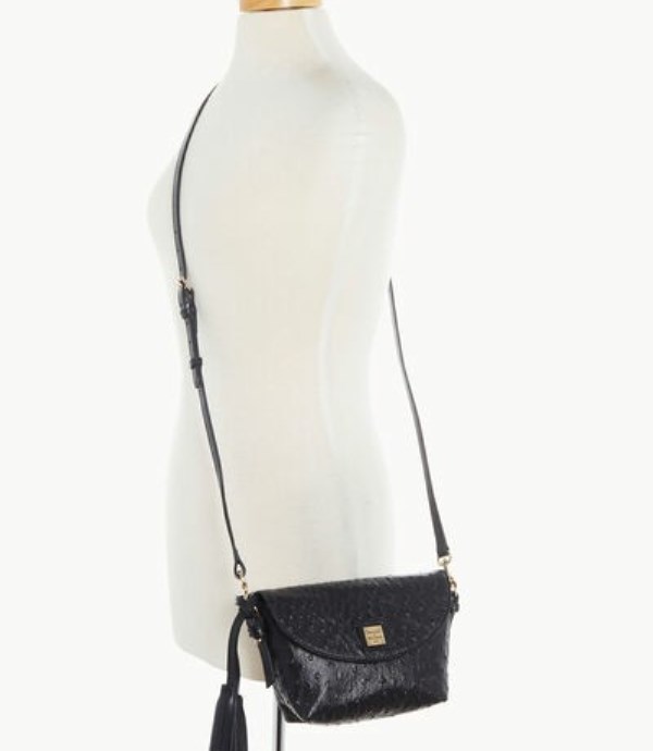 Black Dooney And Bourke Ostrich Women's Crossbody Bags | 01XZMRWLQ