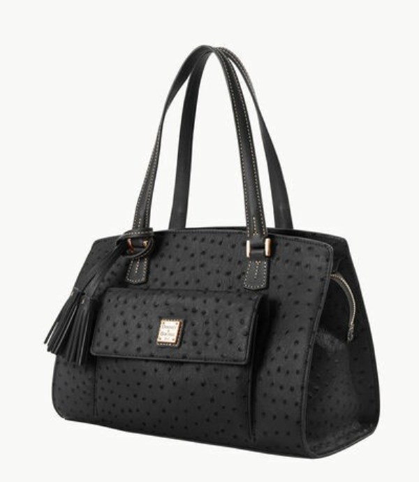 Black Dooney And Bourke Ostrich Women's Shoulder Bags | 43SPULCQM