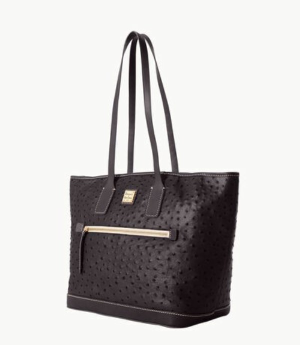 Black Dooney And Bourke Ostrich Women's Tote Bags | 58PZSAYKN