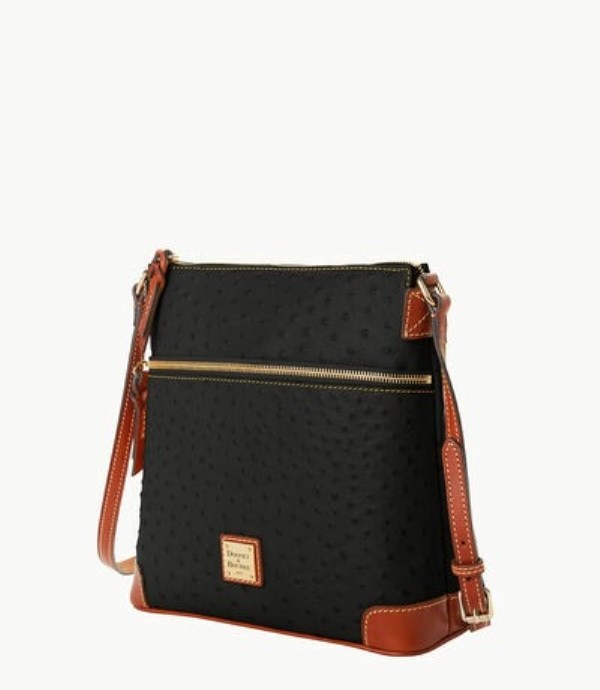 Black Dooney And Bourke Ostrich Women's Crossbody Bags | 75WFCELYH