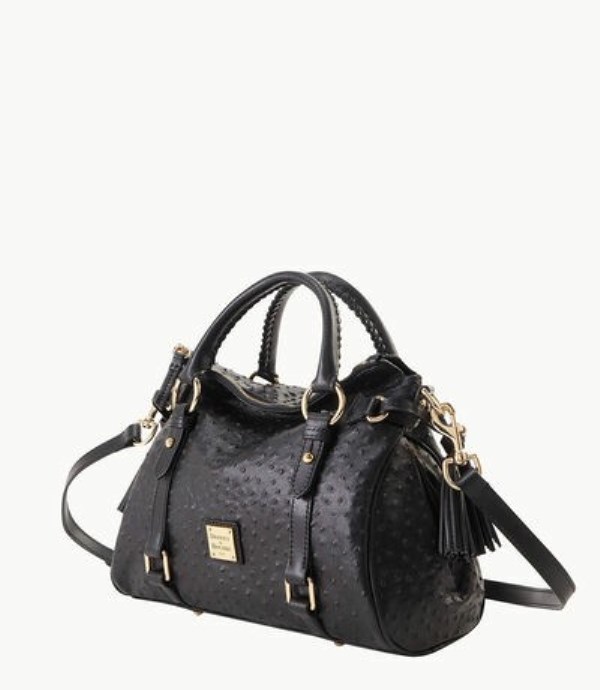 Black Dooney And Bourke Ostrich Women's Satchel Bags | 91MBKHGJR