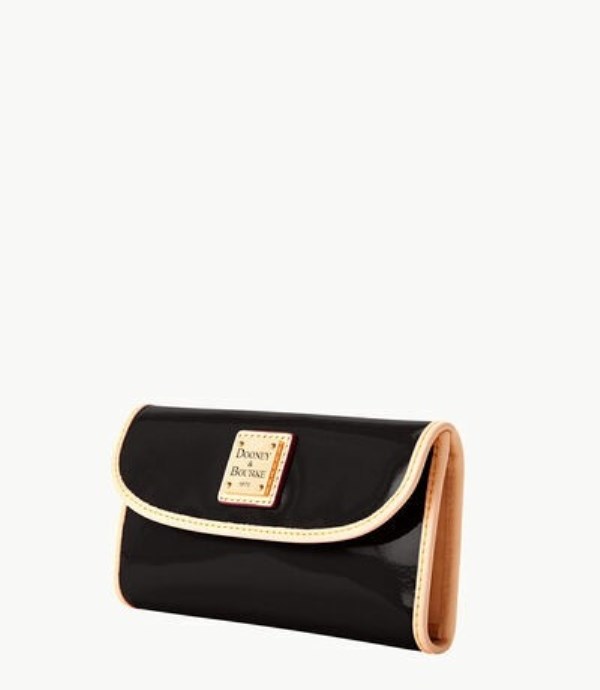 Black Dooney And Bourke Patent Continental Women's Clutch Bag | 98EKTUQDS