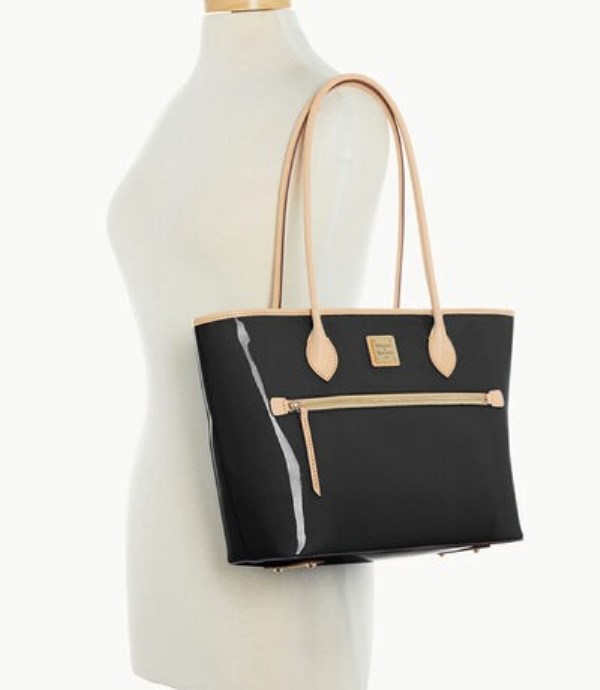 Black Dooney And Bourke Patent Women's Tote Bags | 17TALSHRC