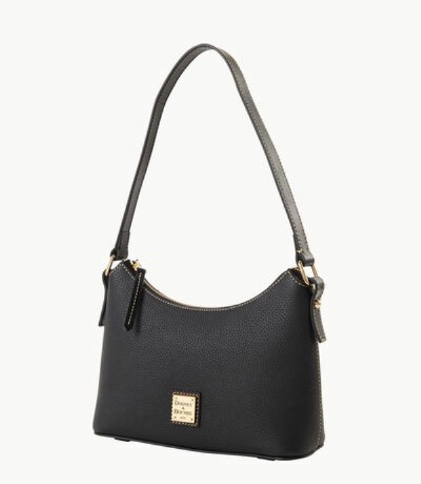 Black Dooney And Bourke Pebble Grain Baguette Women's Shoulder Bags | 37SLAMCJY