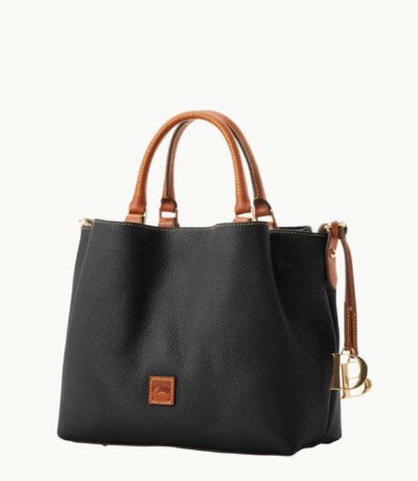 Black Dooney And Bourke Pebble Grain Barlow Women's Satchel Bags | 97GVERNJX