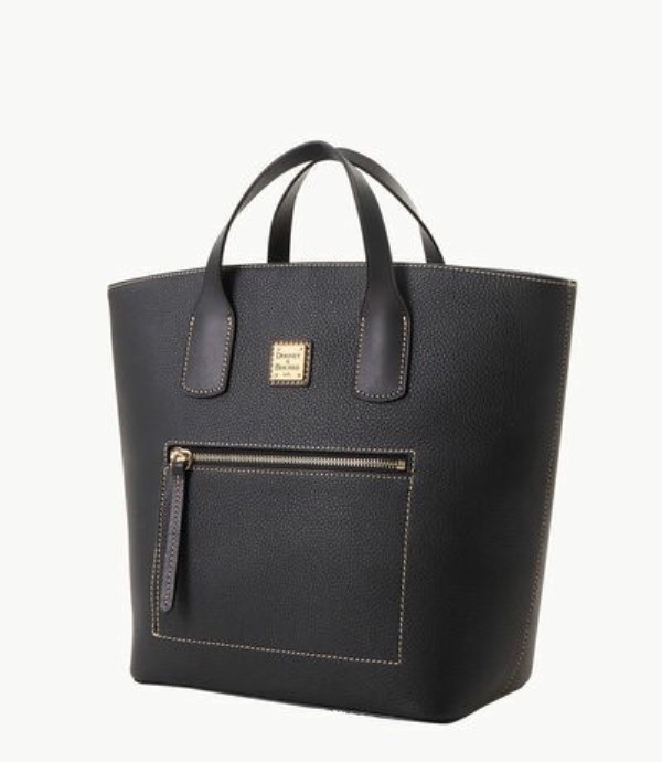 Black Dooney And Bourke Pebble Grain Darla Women's Shopper Bag | 03OLGDYCI