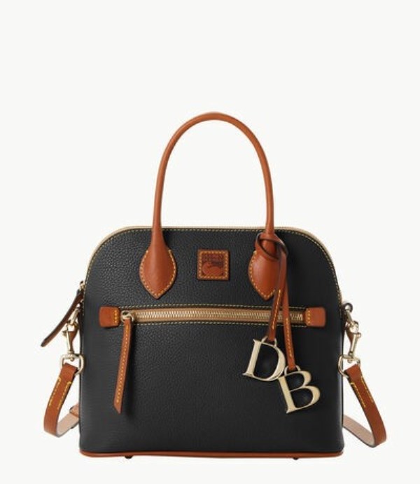 Black Dooney And Bourke Pebble Grain Domed Women\'s Satchel Bags | 32BEIPORY