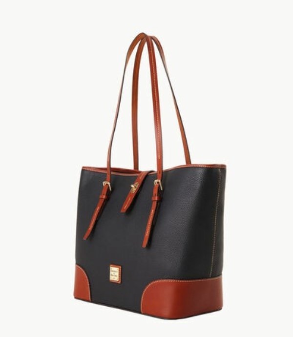 Black Dooney And Bourke Pebble Grain Dover Women's Tote Bags | 87NUPQKZT