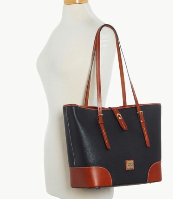 Black Dooney And Bourke Pebble Grain Dover Women's Tote Bags | 87NUPQKZT