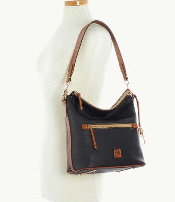 Black Dooney And Bourke Pebble Grain Large Women's Shoulder Bags | 86EDLAKCT