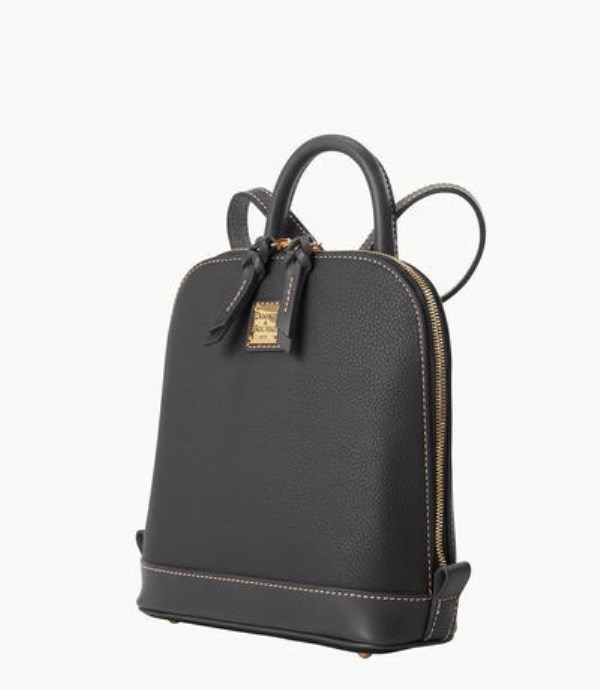 Black Dooney And Bourke Pebble Grain Small Zip Pod Women's Backpacks | 20IHVJUWD