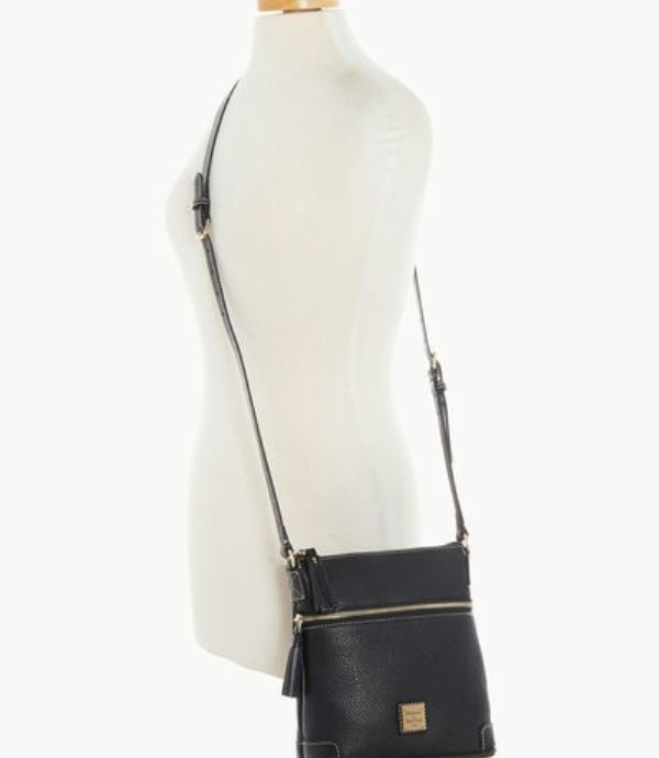 Black Dooney And Bourke Pebble Grain Small Tassel Women's Crossbody Bags | 45RPBWSIQ