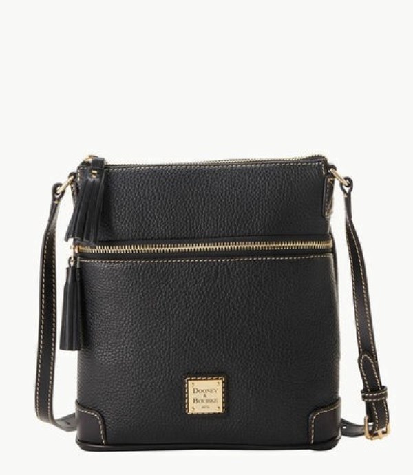 Black Dooney And Bourke Pebble Grain Small Tassel Women\'s Crossbody Bags | 45RPBWSIQ