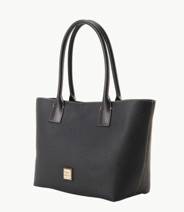 Black Dooney And Bourke Pebble Grain Small Russel Women's Tote Bags | 85KLIVBWD