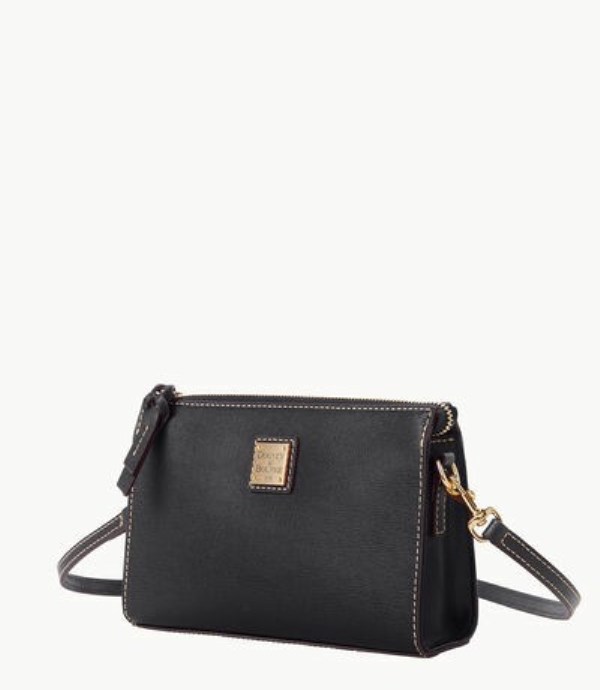 Black Dooney And Bourke Saffiano Janine Women's Crossbody Bags | 17EZFYOUC