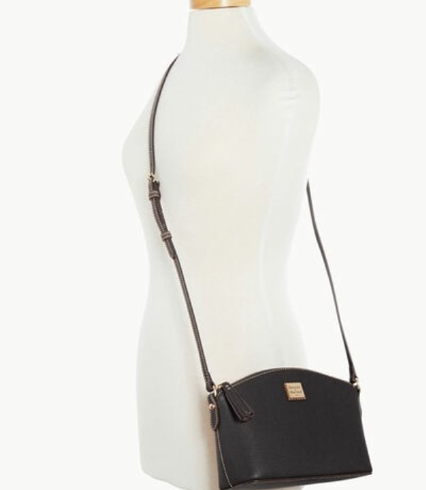 Black Dooney And Bourke Saffiano Robin Women's Crossbody Bags | 28USGEPBK