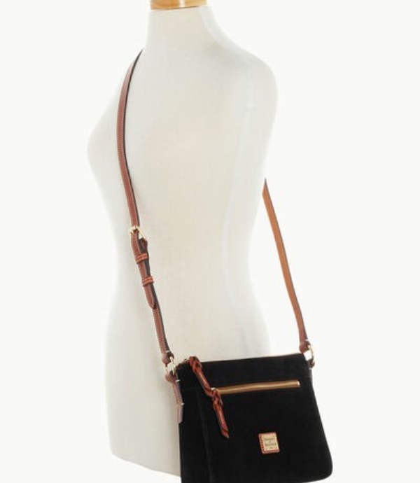 Black Dooney And Bourke Suede Allison Women's Crossbody Bags | 26YABGZRX