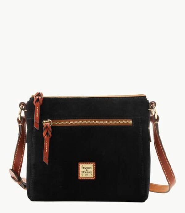 Black Dooney And Bourke Suede Allison Women\'s Crossbody Bags | 26YABGZRX