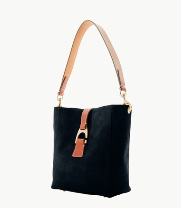 Black Dooney And Bourke Suede Brynn Women's Shoulder Bags | 90HPYWMUE