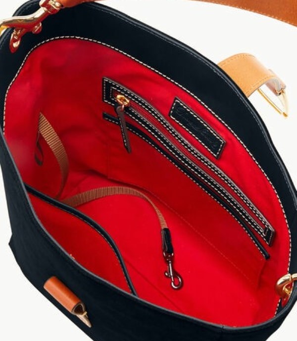 Black Dooney And Bourke Suede Brynn Women's Shoulder Bags | 90HPYWMUE