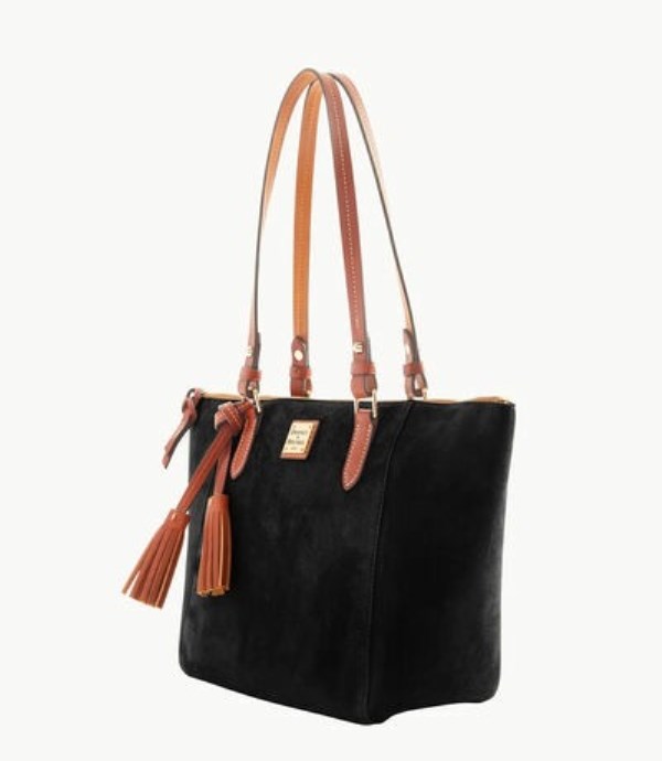 Black Dooney And Bourke Suede Maxine Women's Tote Bags | 15EYBLVOZ